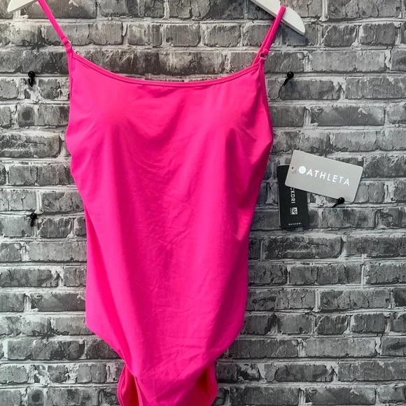NWT Athleta Women's Vibrant Pink one piece swimsuit - Picture 1 of 11